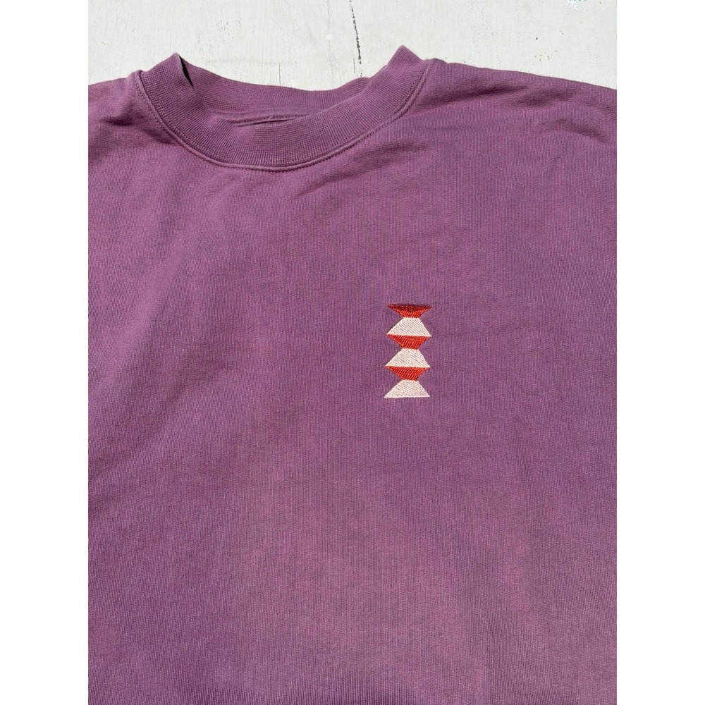 Men's Arches Sweatshirt Purple Spell-Out L Geometric Portugal Art Outdoor Europe